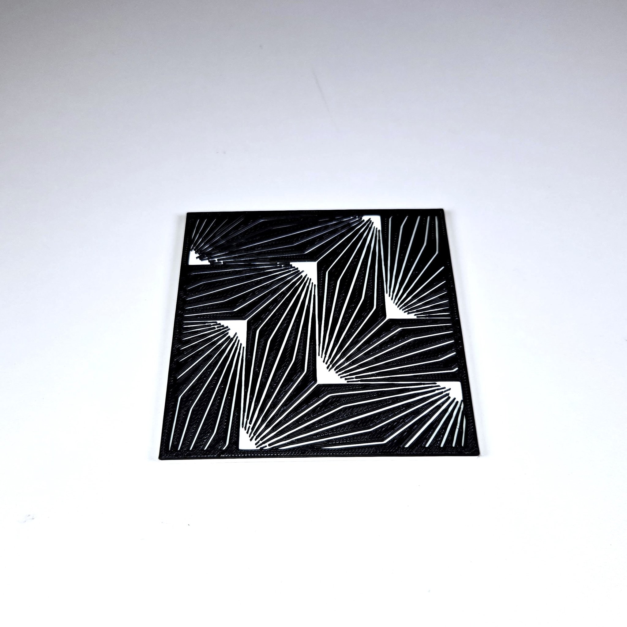 Bộ 6 đế lót ly 3D ảo ảnh quang học với hộp đựng