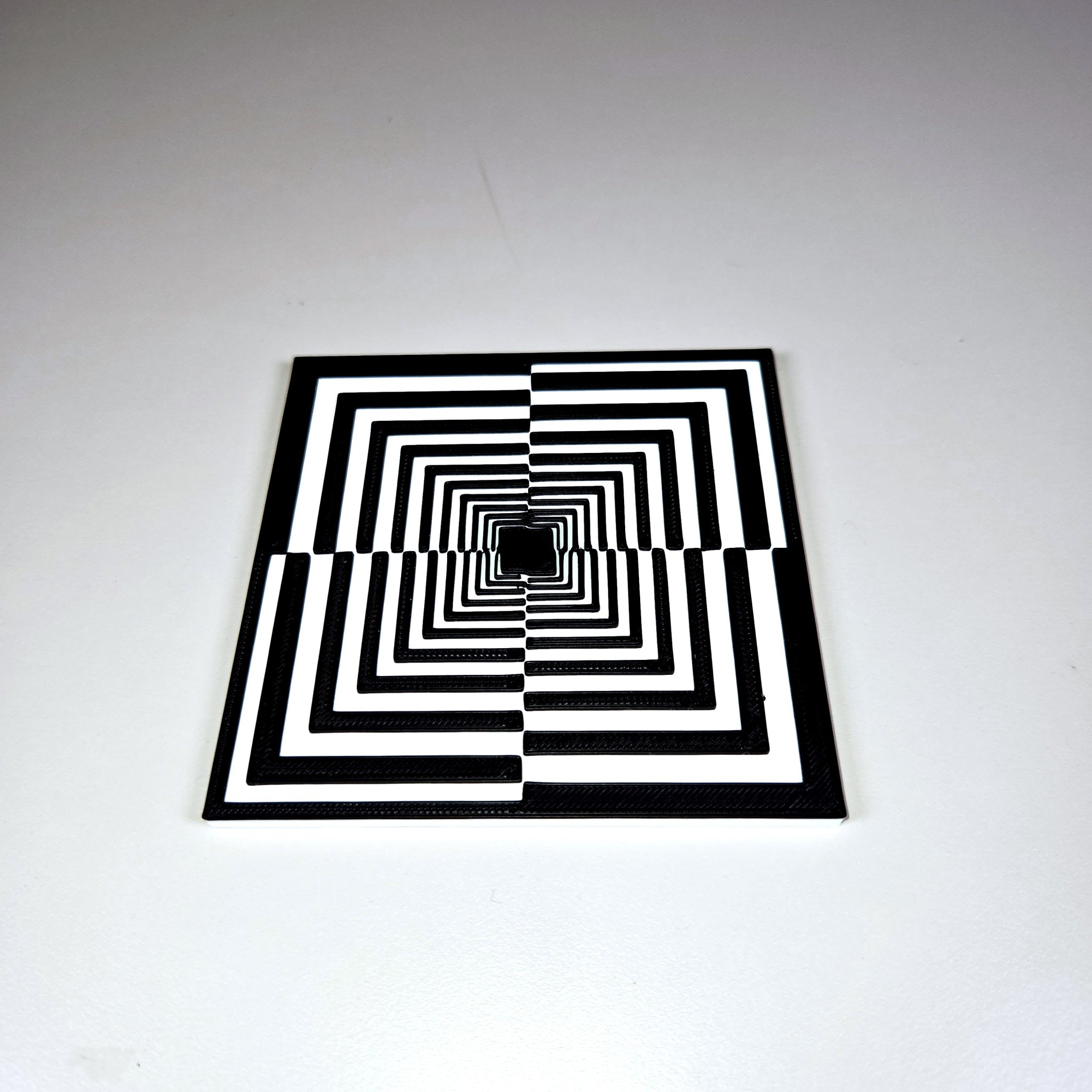 Bộ 6 đế lót ly 3D ảo ảnh quang học với hộp đựng