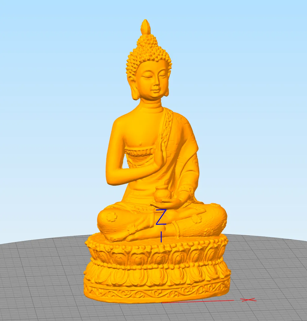 Tượng Phật được quét 3D từ máy Einscan-SE