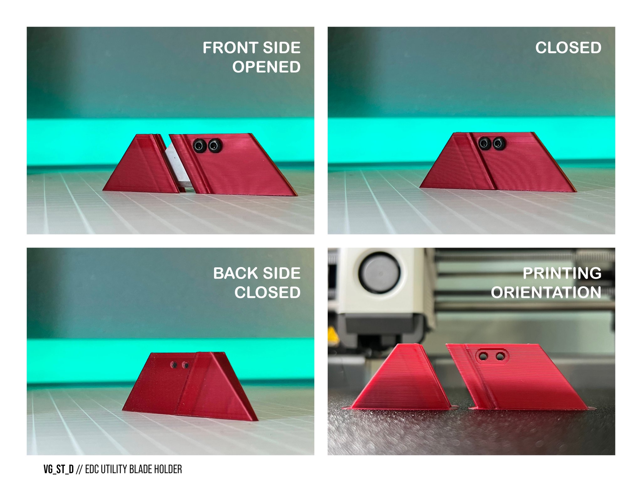 Giá đỡ lưỡi dao tiện ích EDC V.2 di động và đa năng