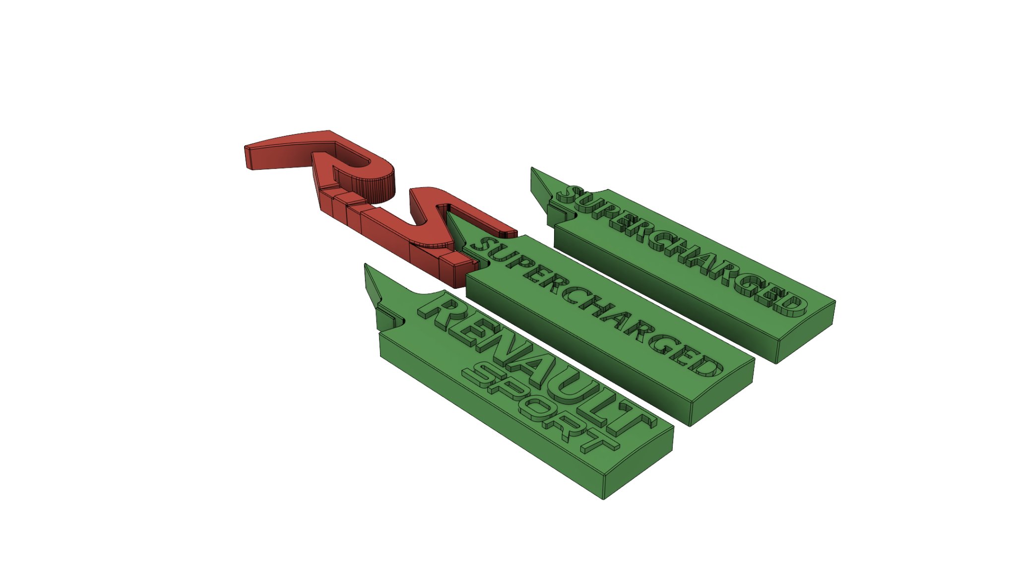 Biểu tượng Renault Sport RS cho kệ để đồ