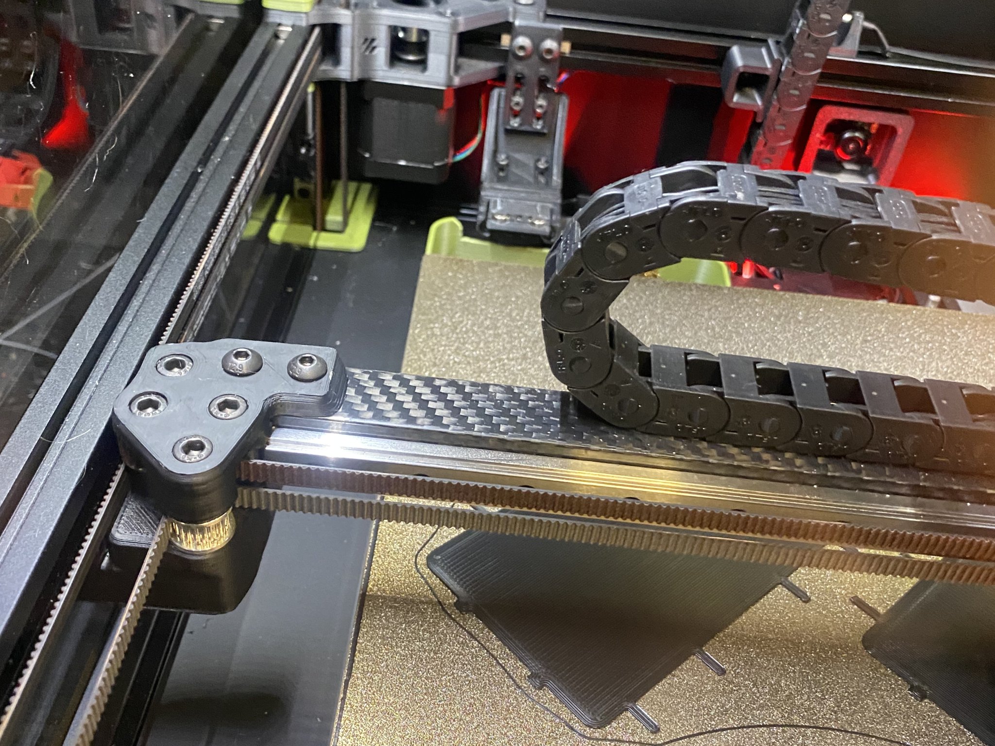 Các bộ phận x-ray bằng sợi carbon cho gantry Voron V2.4R2 và Trident