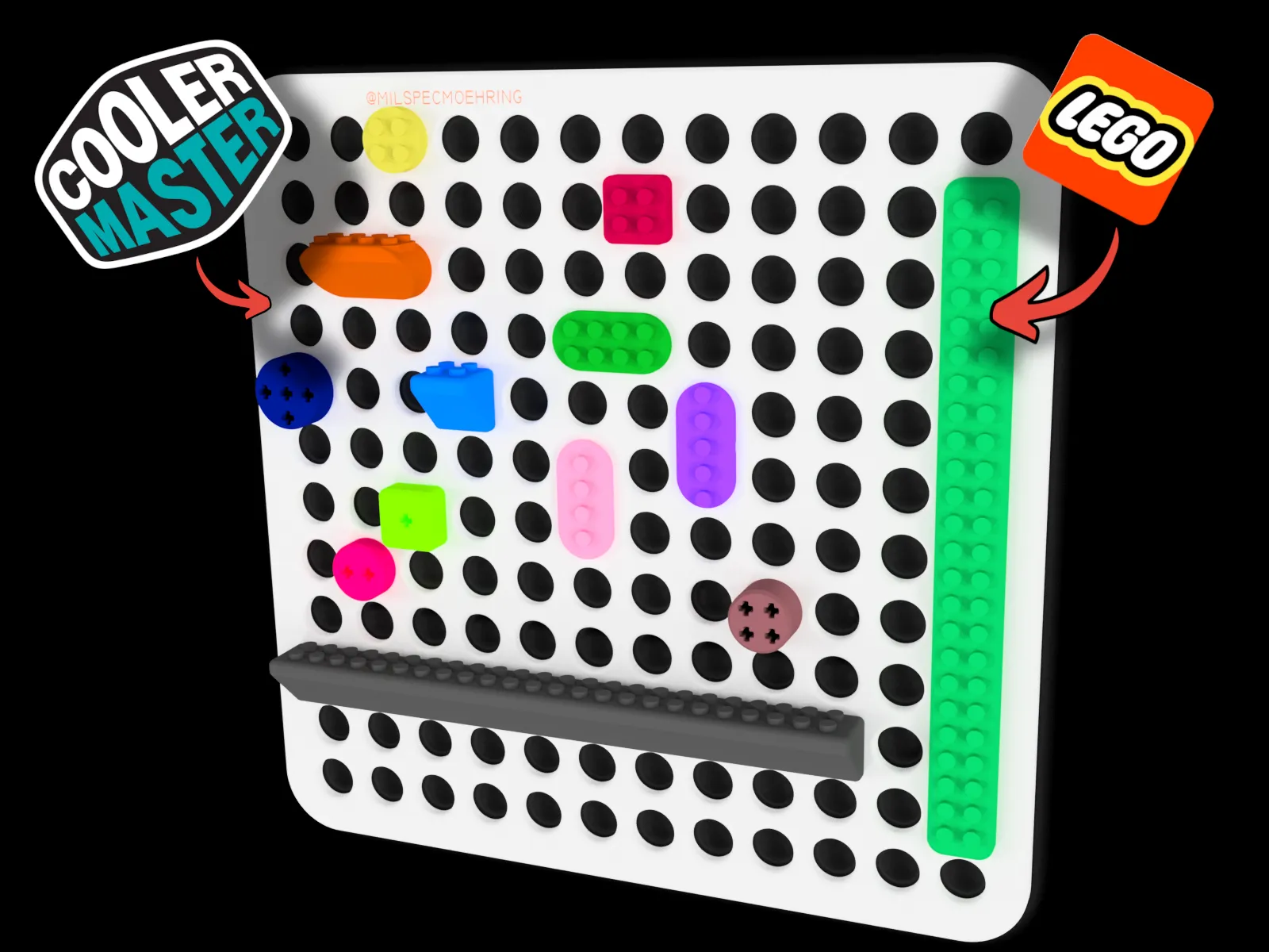 Phụ kiện tương thích LEGO cho Coolermaster Qube