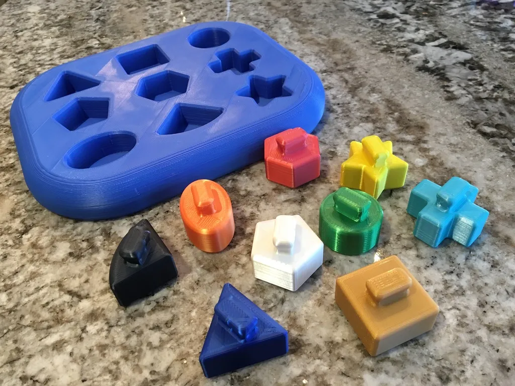 Đồ chơi khay hình cho bé tập nhận biết hình dạng và màu sắc