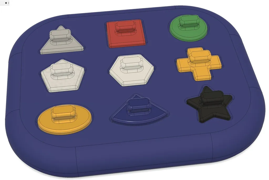 Đồ chơi khay hình cho bé tập nhận biết hình dạng và màu sắc