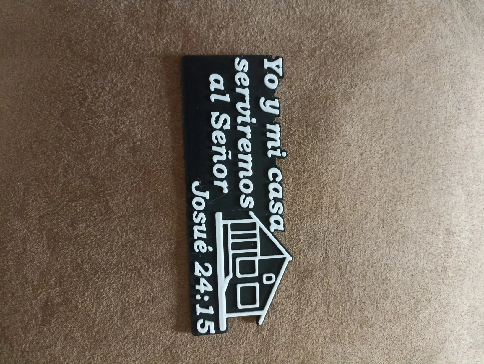 Bảng trang trí câu Kinh Thánh Josué 24:15