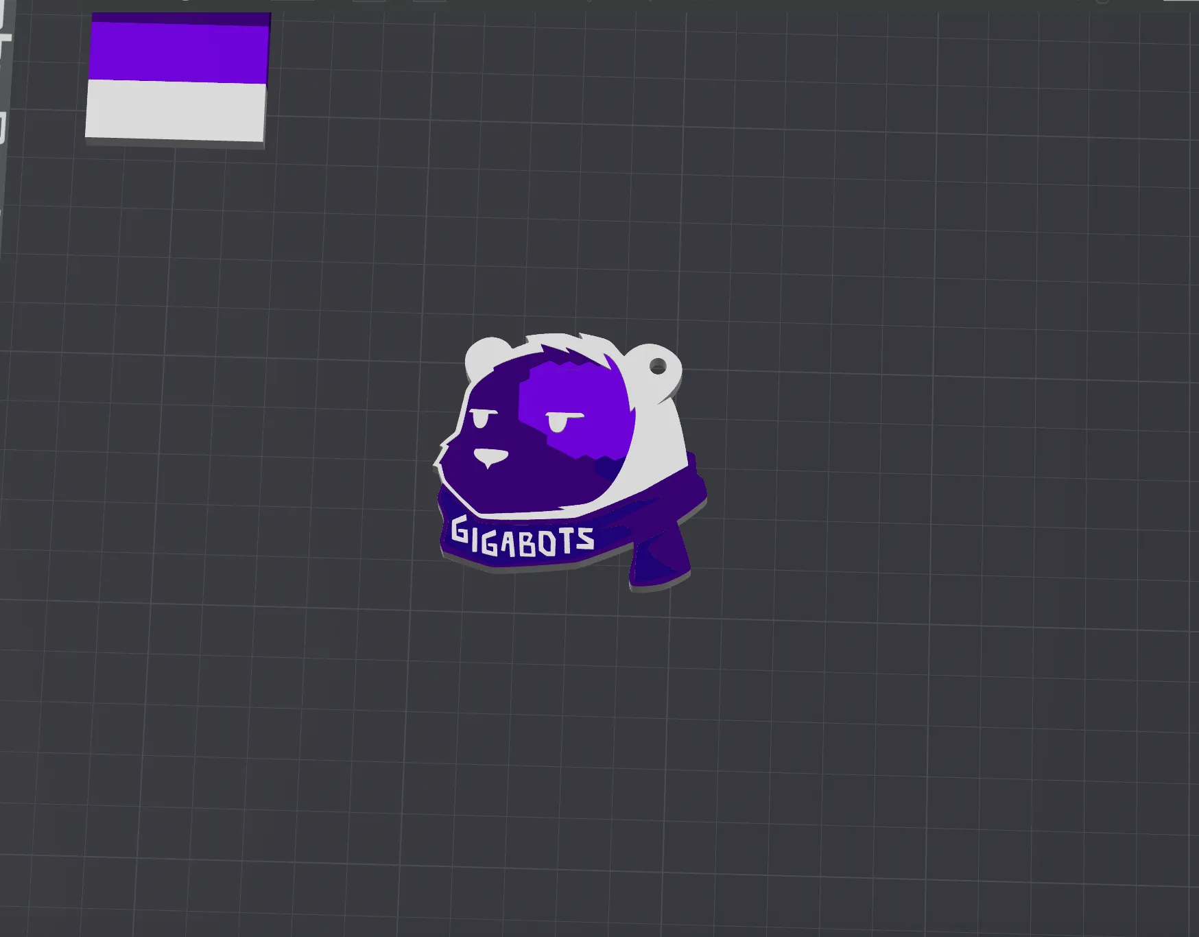 Móc khóa gấu Bắc Cực GigaBots dễ thương