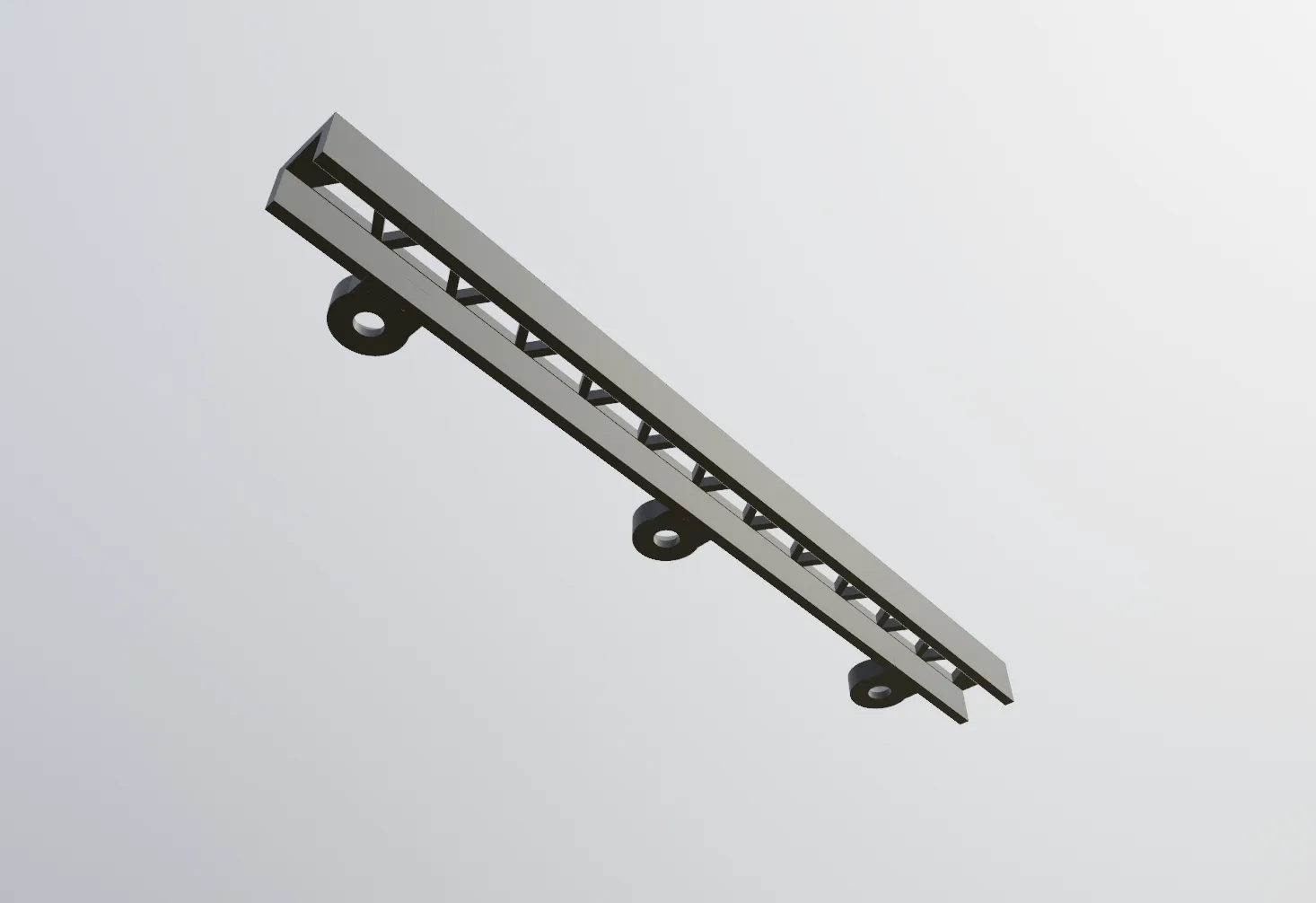 Kênh quản lý cáp hình chữ nhật đơn giản với lỗ gắn vít