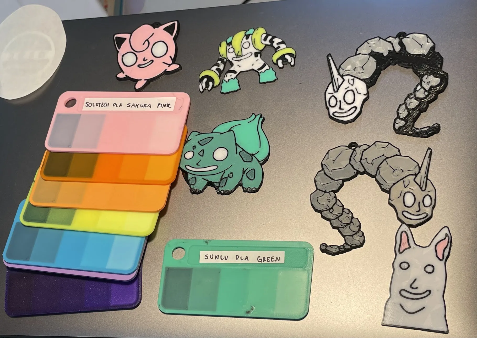 Mẫu màu sắc với độ sáng tối cho in 3D