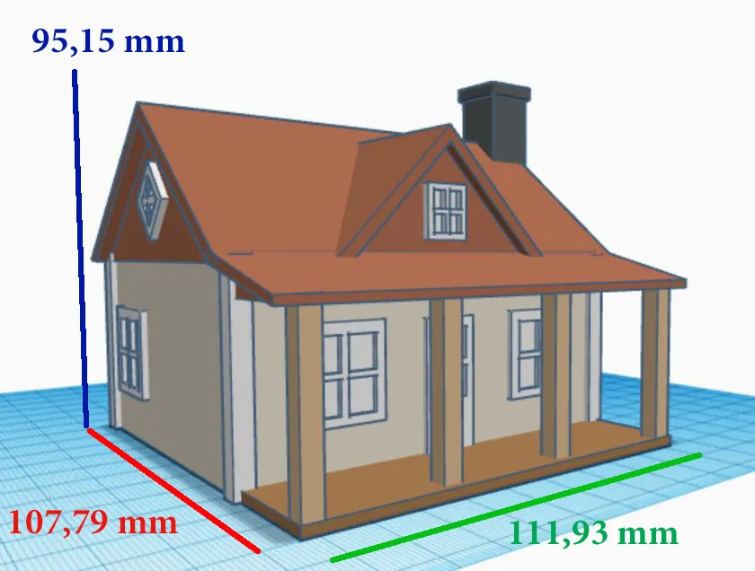 Nhà tranh nhỏ cho mô hình và diorama