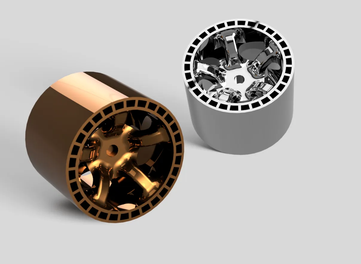 Mâm xe RC Crawler 1/8 tùy chỉnh cho mô hình in 3D