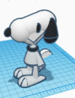 Mô hình Snoopy dễ thương làm bằng Tinkercad