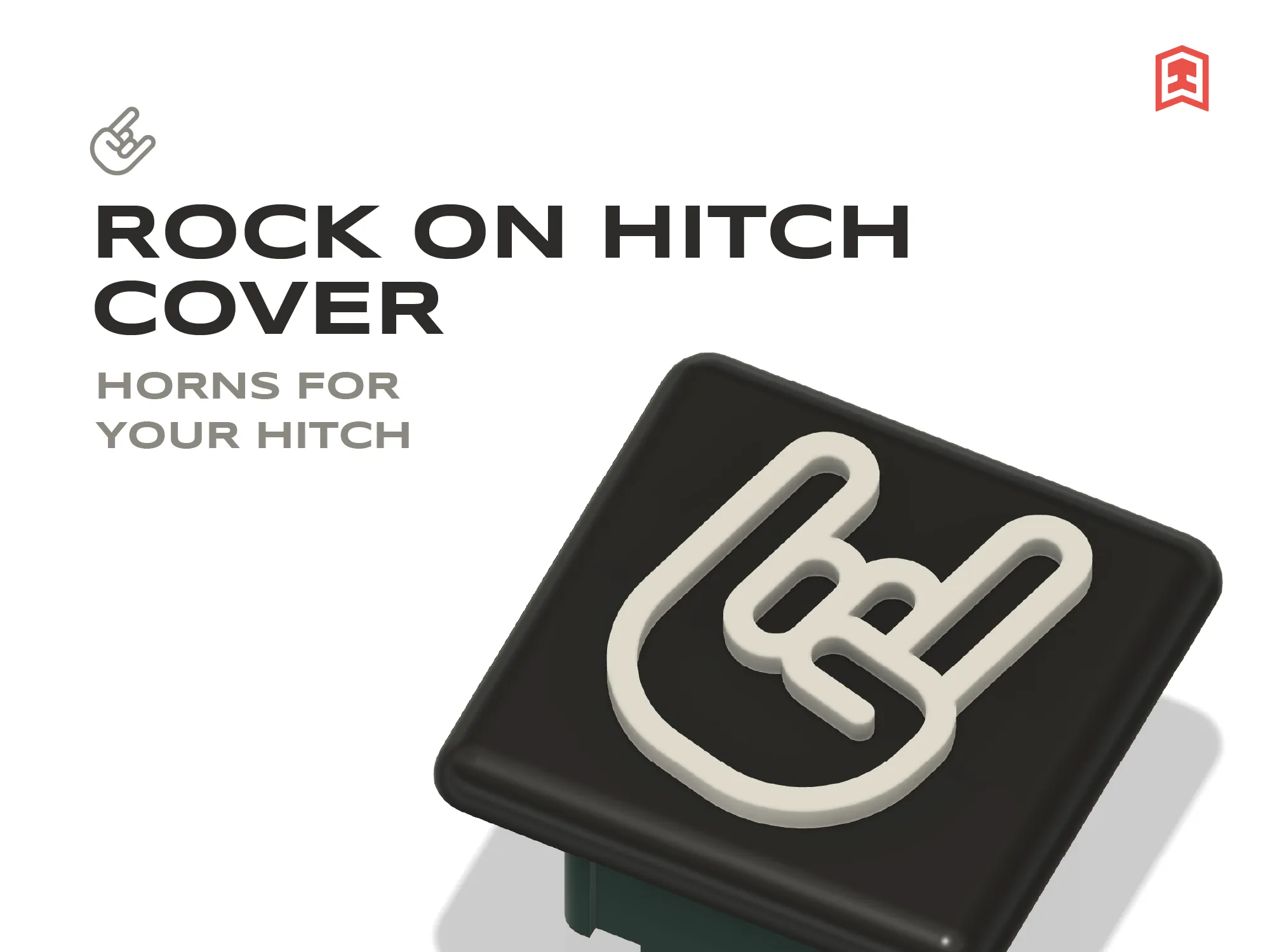 Nắp che móc kéo hình sừng độc đáo