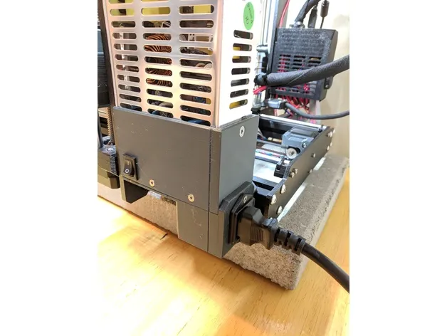 Nắp PSU cho Prusa i3 MK3 với cổng nguồn phía sau