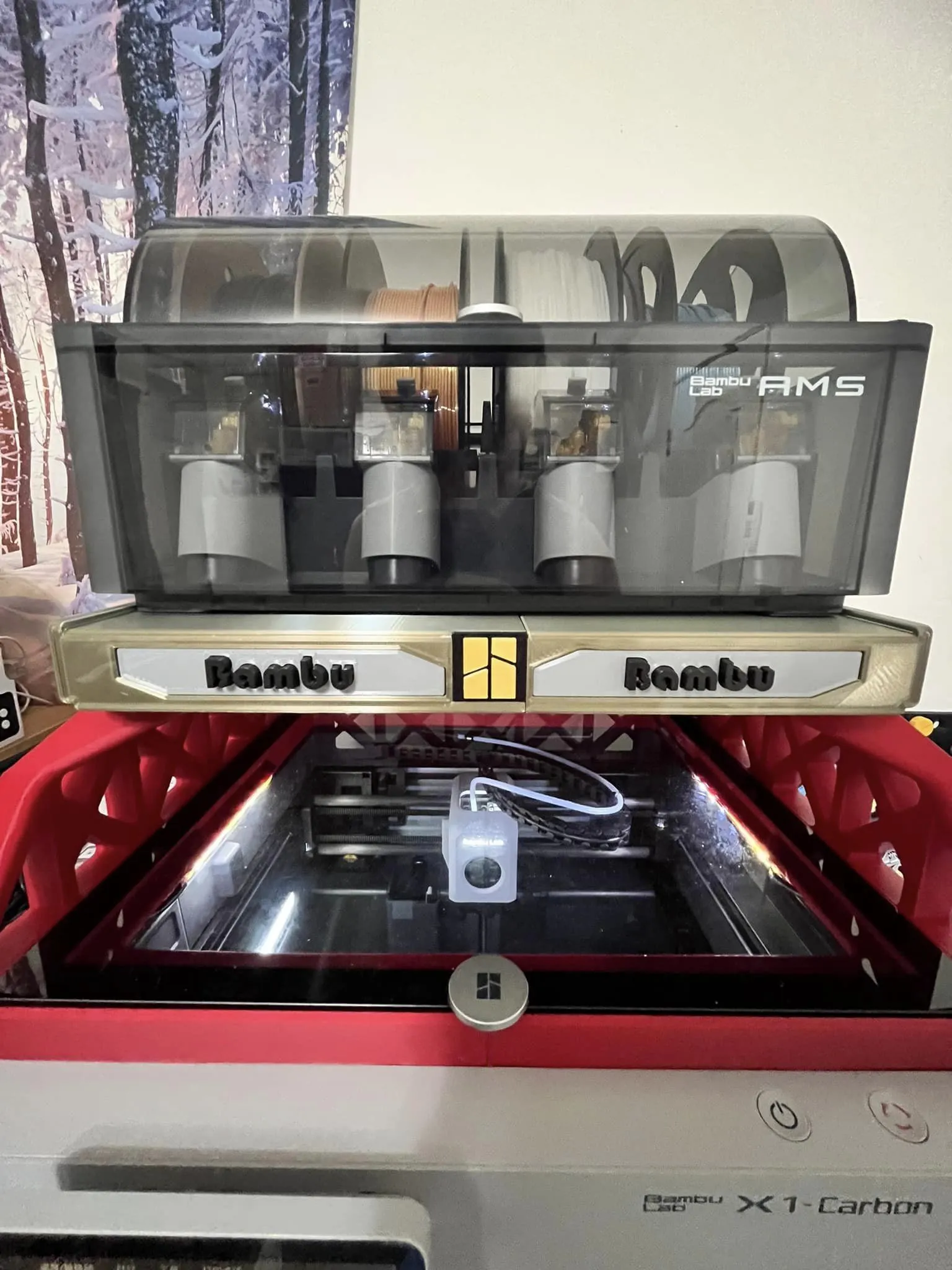 Kệ ngăn kéo bổ sung cho giá đỡ Bambu X1C AMS