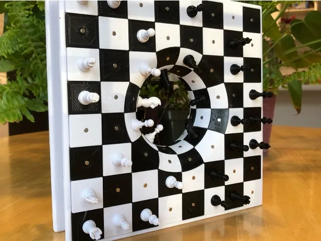 Bàn cờ Wormhole phi Euclide của DaveMakesStuff