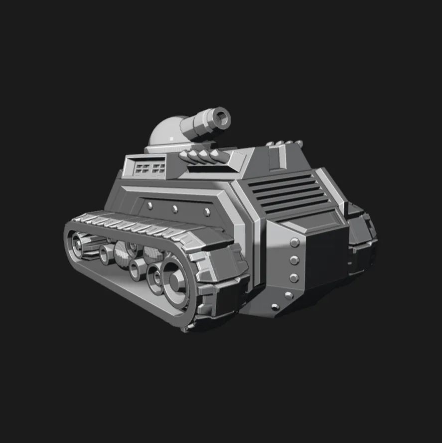 Xe tăng ngắn và mập mạp Diesely - Mô hình TONKS