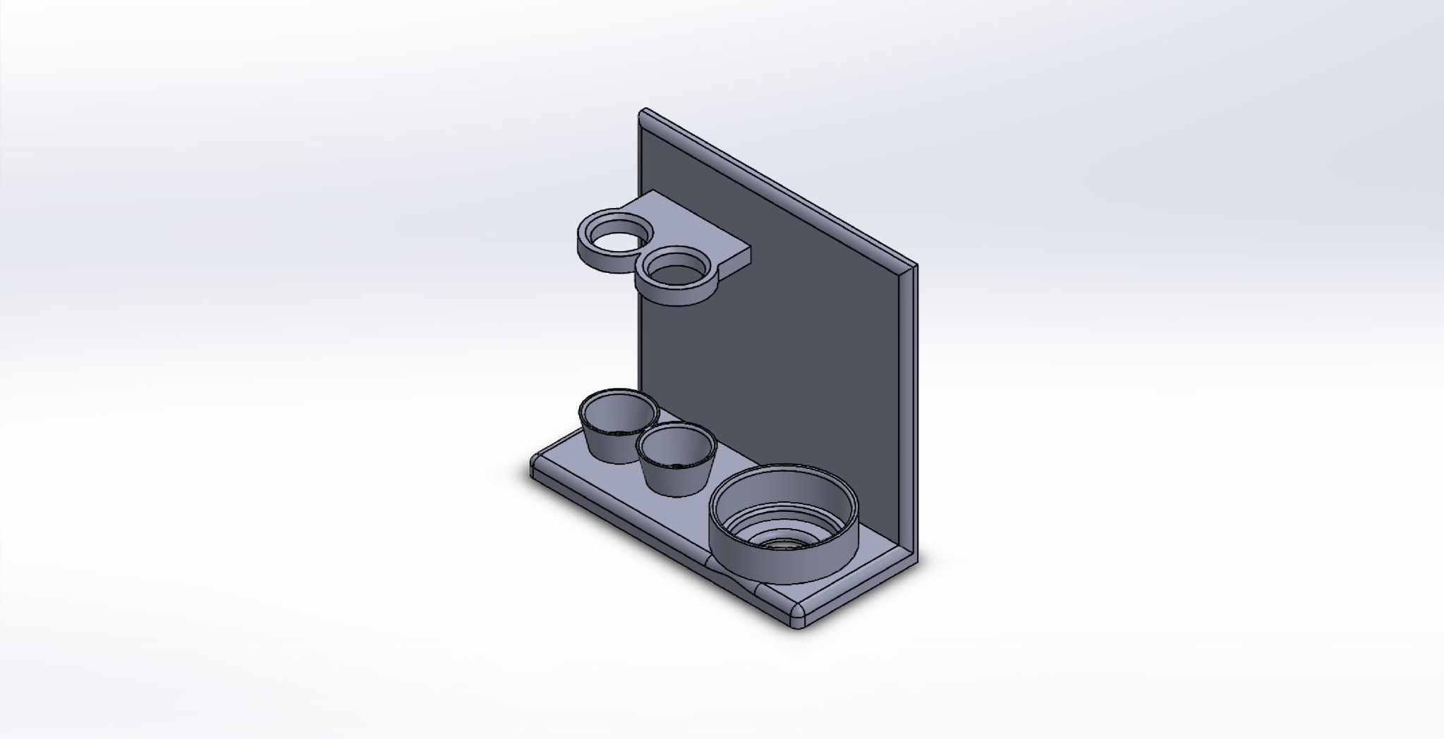 Giá đỡ bàn chải đánh răng và kem đánh răng treo tường