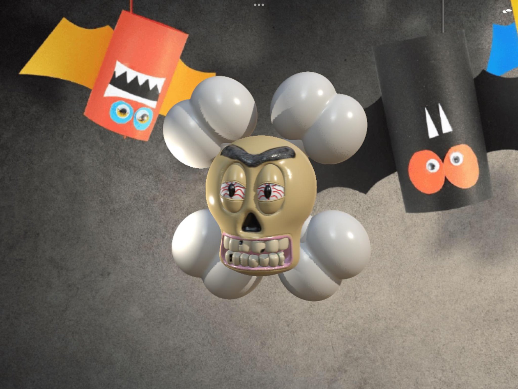 Bộ xương đầu lâu Halloween độc đáo