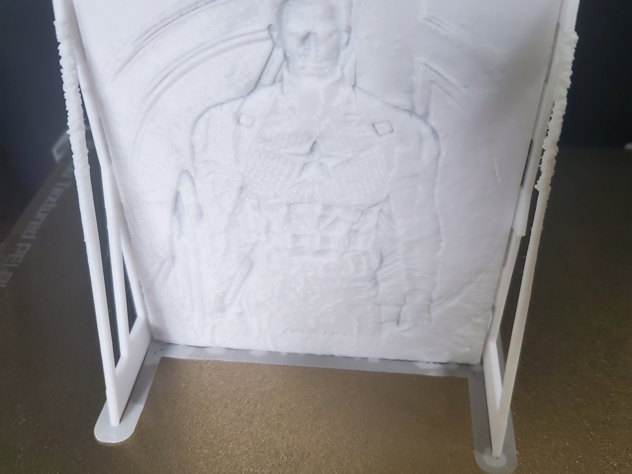 Mô hình lithophane Captain America tuyệt đẹp
