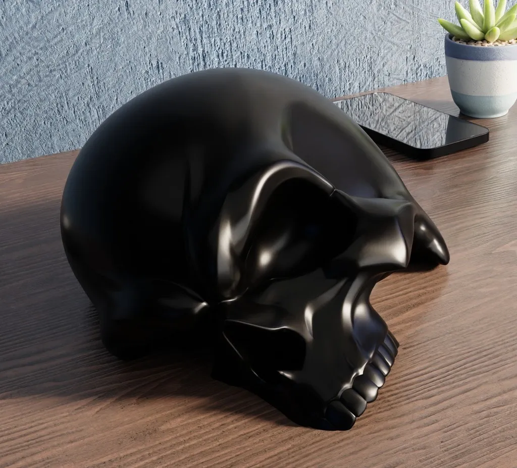 Đầu lâu trang trí Halloween cho bàn làm việc