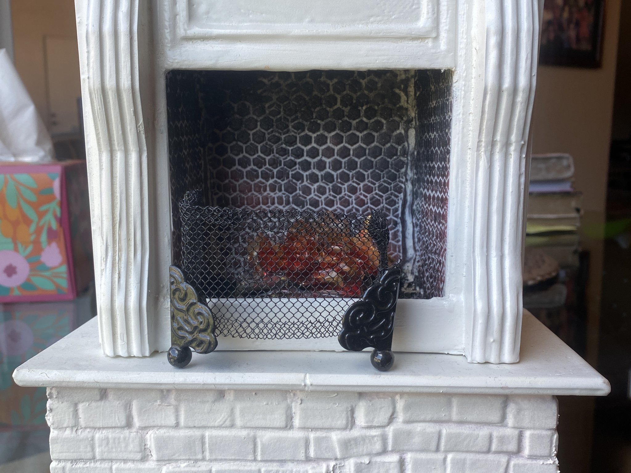 Lò sưởi tỷ lệ 1/6 cho ngôi nhà Barbie