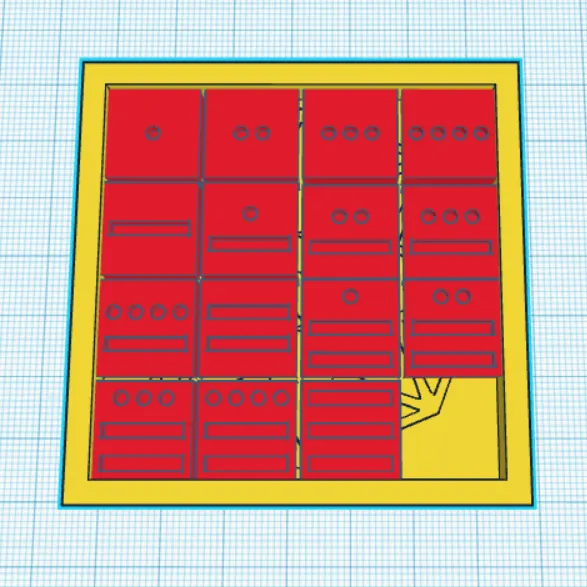 Mô hình trò chơi logic Loydova patnáctka với câu đố số Maya