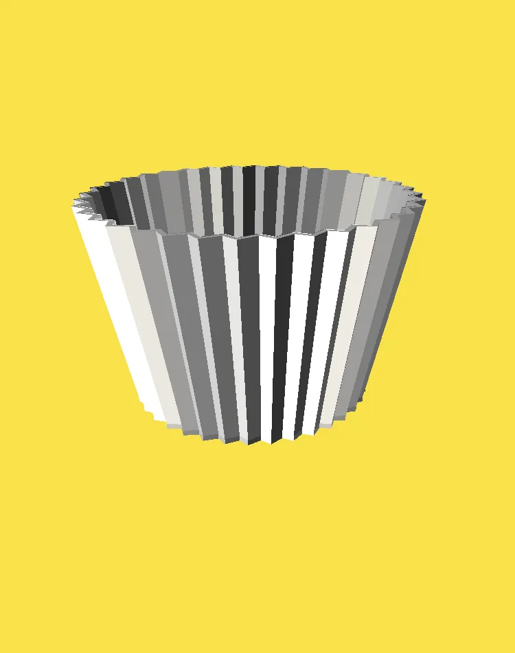 Bình hoa in 3D đơn giản cho cây cảnh