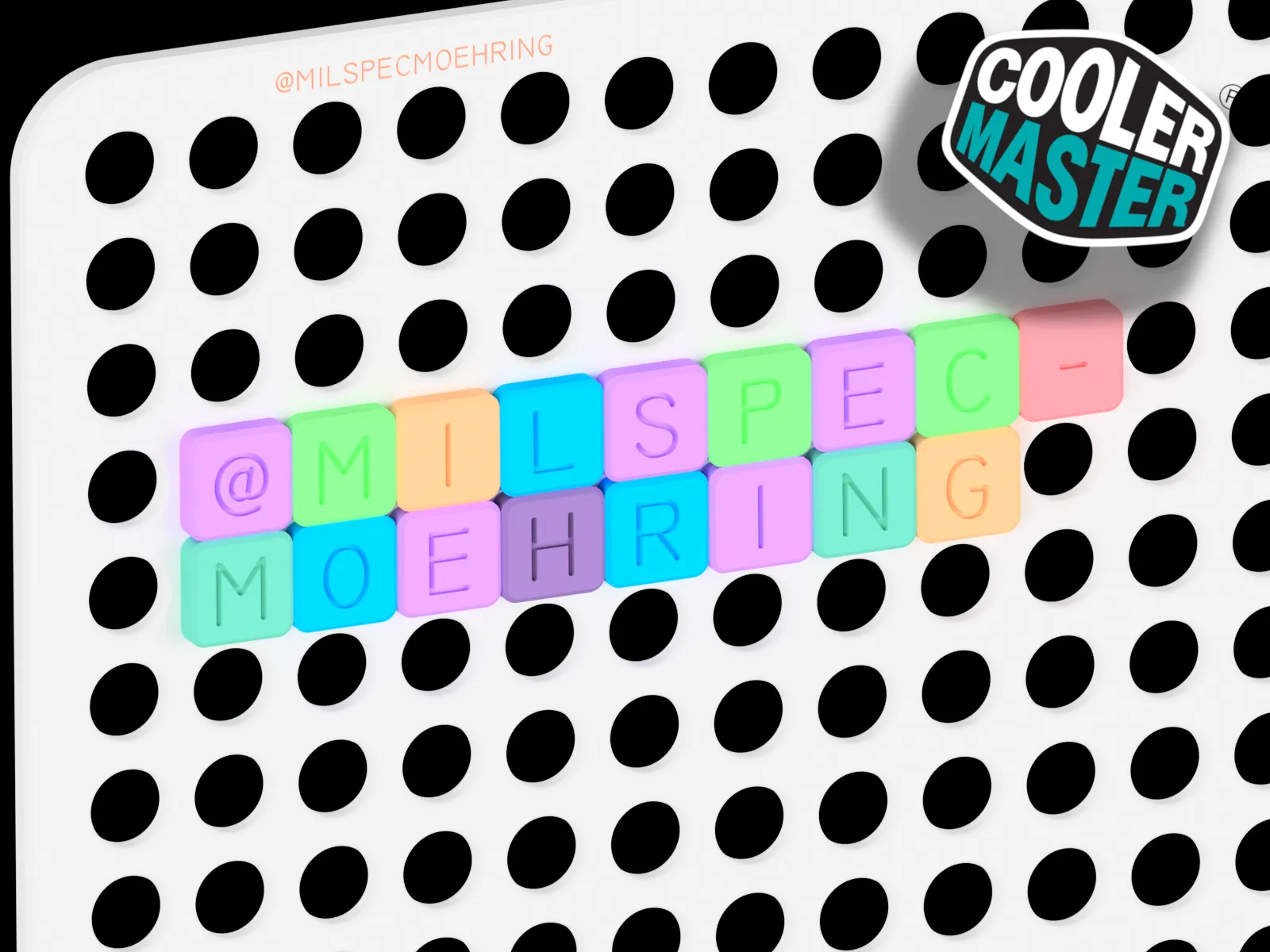 Chữ cái, số và ký hiệu cho Coolermaster Qube