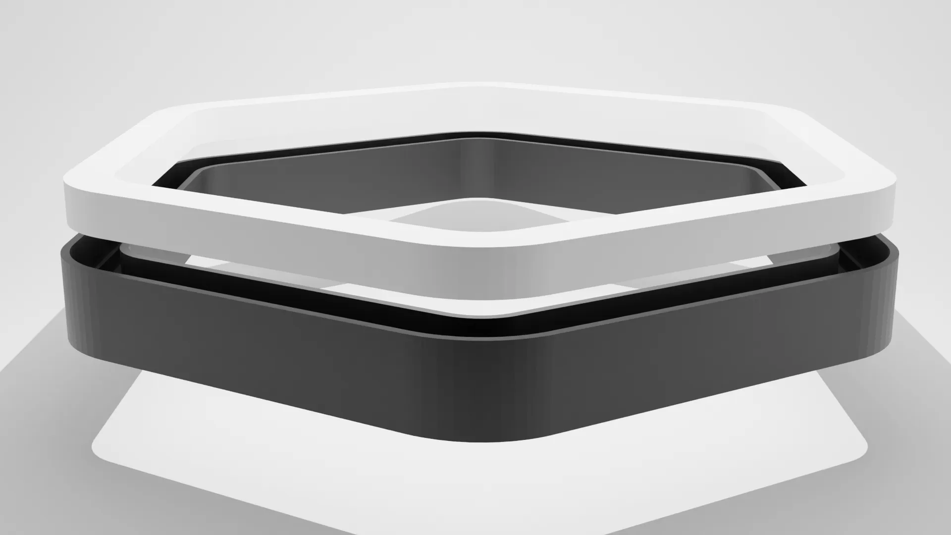 Đèn LED hình lục giác với chao khuếch tán