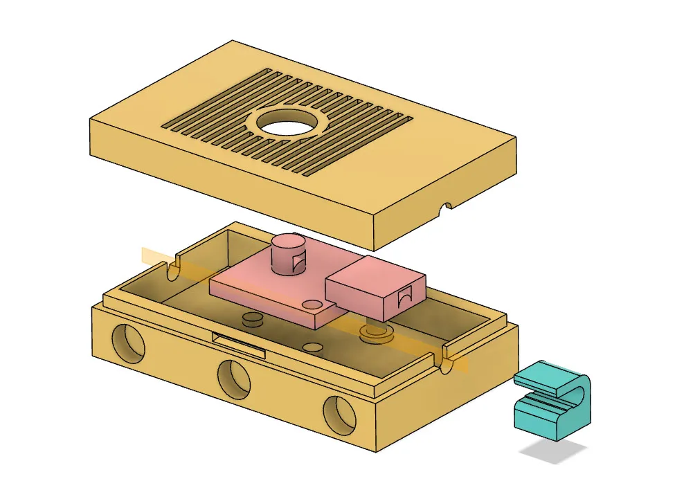 Vỏ cảm biến nhiệt độ DS18B20 với nam châm và quản lý cáp
