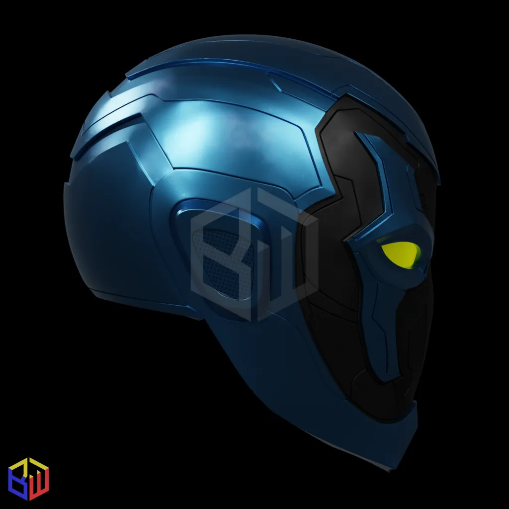 Mũ bảo hiểm nhân vật Blue Beetle trong phim 2023