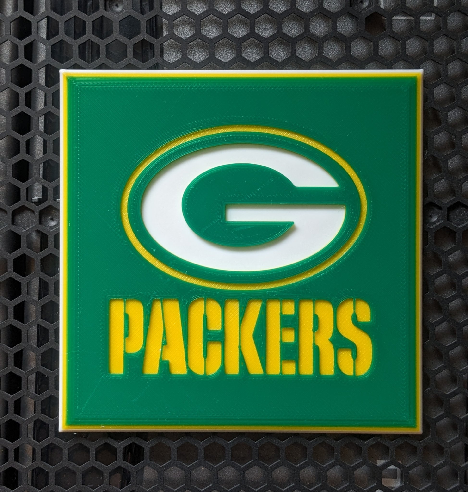 Giá đỡ ly Green Bay Packers với thiết kế ba lớp