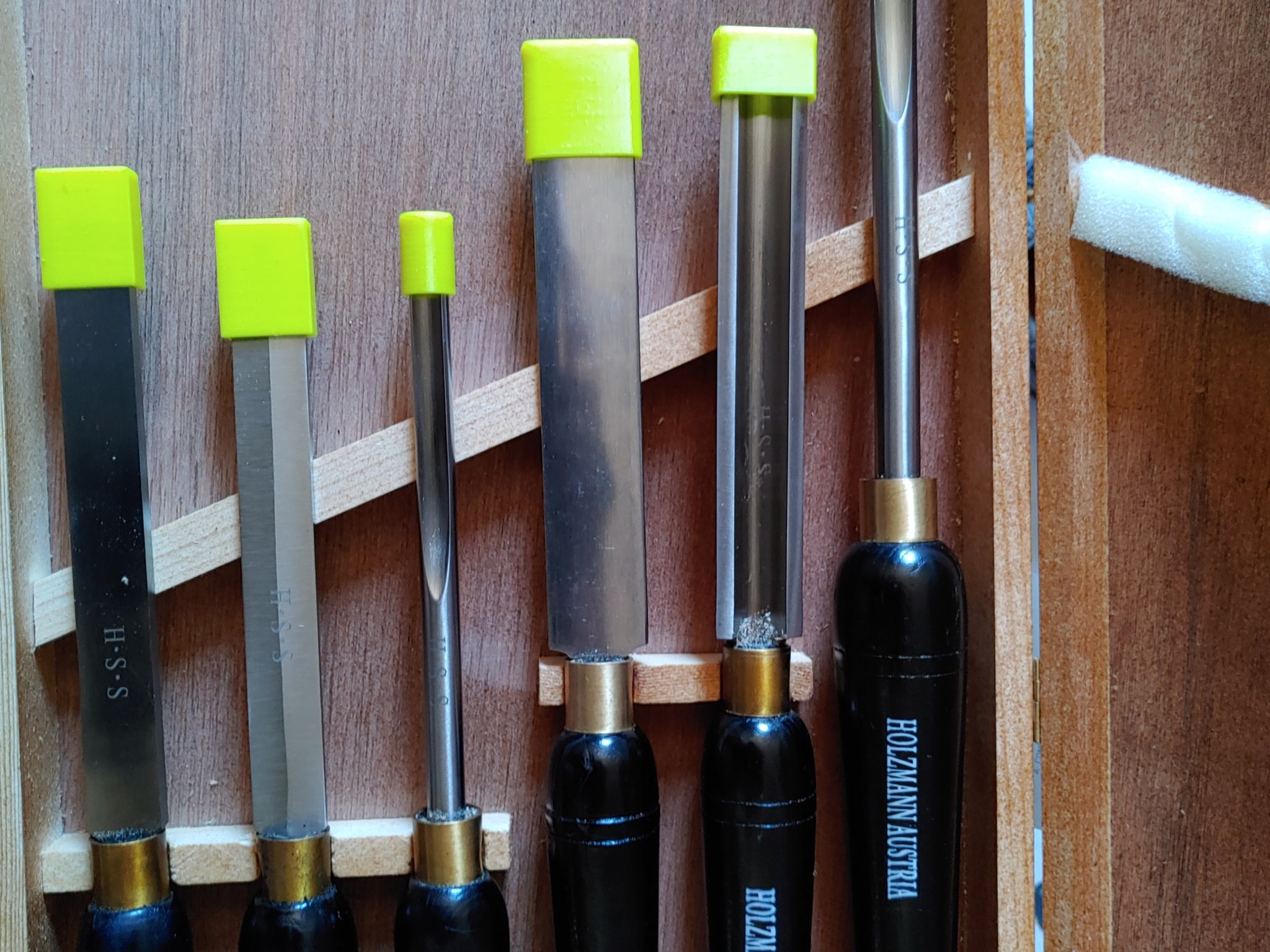 Bộ bảo vệ cho bộ chisel tiện gỗ Holzmann 6 chiếc