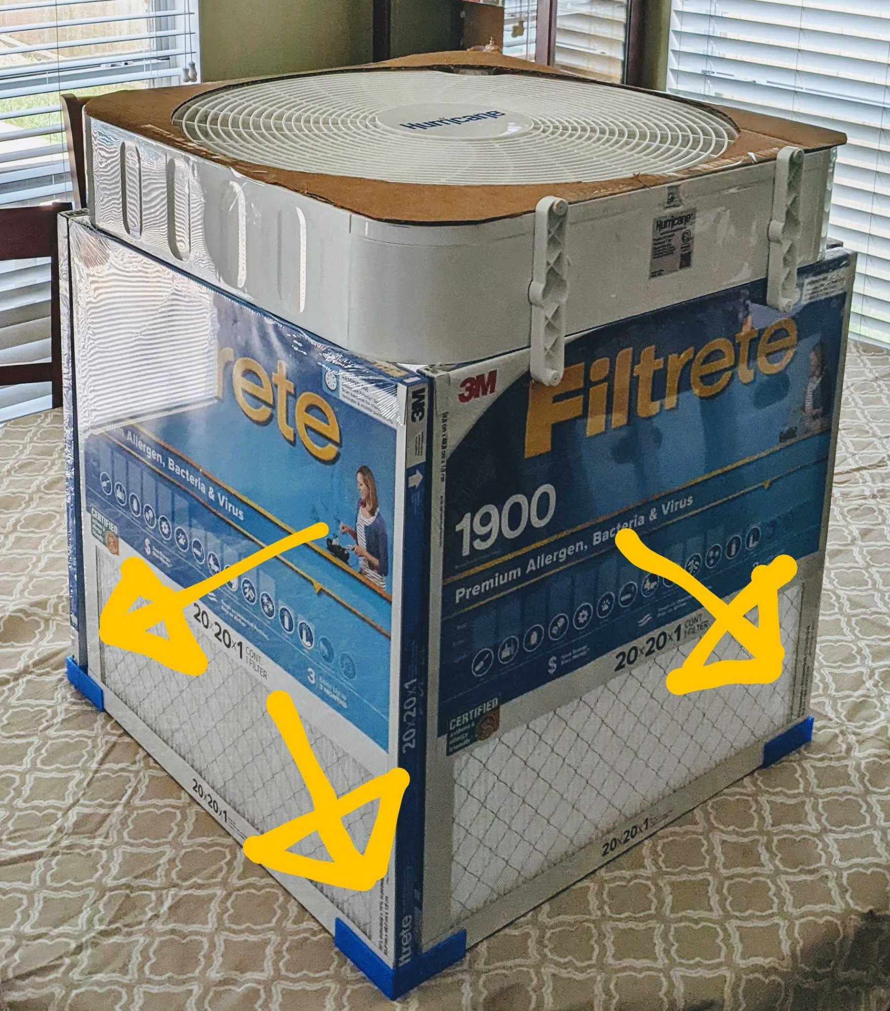 Kết nối cho bộ lọc không khí Corsi-Rosenthal tự làm