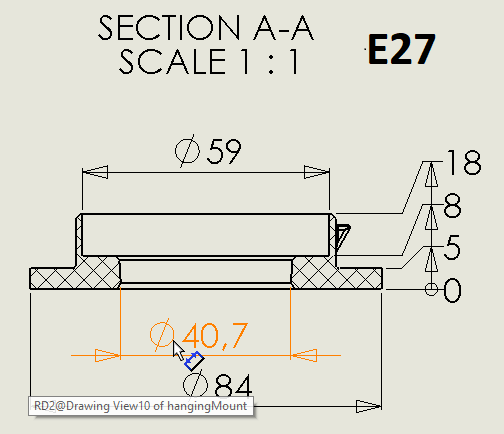 Đèn bàn hình trăng treo độc đáo với lithophane