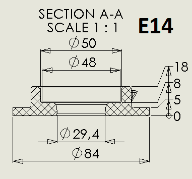 Đèn bàn hình trăng treo độc đáo với lithophane
