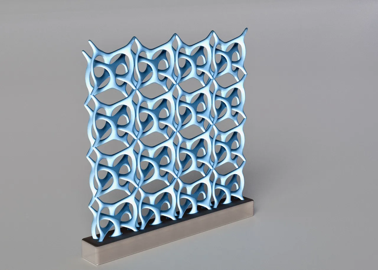 Mô hình điêu khắc nghệ thuật hình dạng dệt chắc chắn