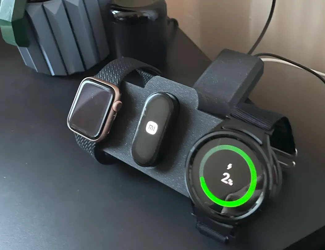 Giá đỡ sạc đa năng cho Apple Watch, Galaxy Watch và Xiaomi Mi Band