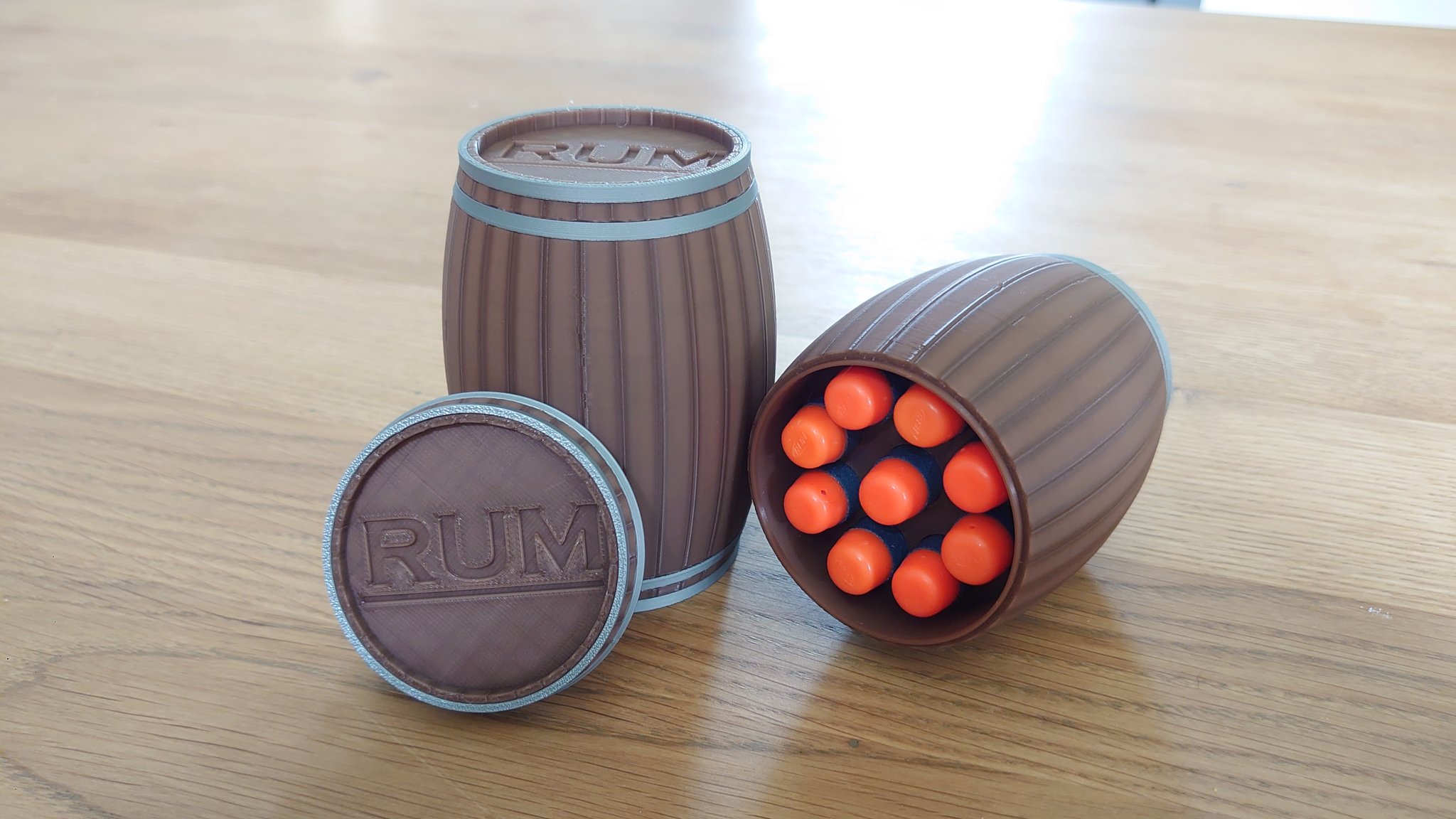 Thùng rượu rum chứa đạn NERF dài 9 inch