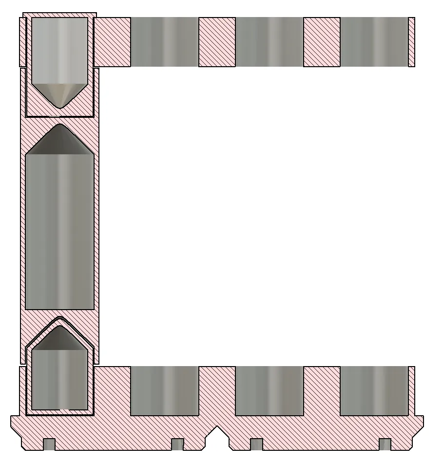 Giá đỡ bút và bút chì theo mô hình Gridfinity