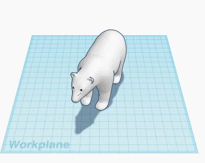 Gấu Bắc Cực dễ in cho trẻ em