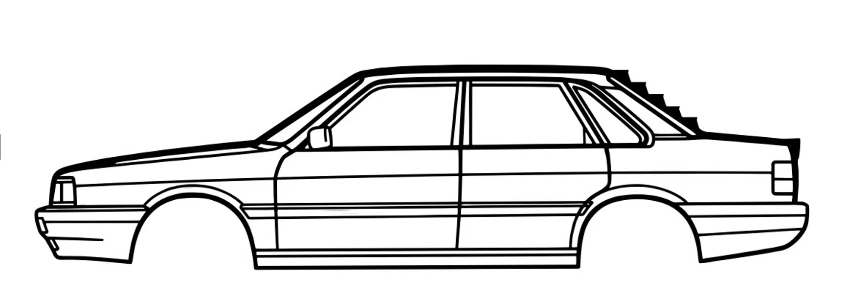 Nghệ thuật tường hình bóng Audi 90
