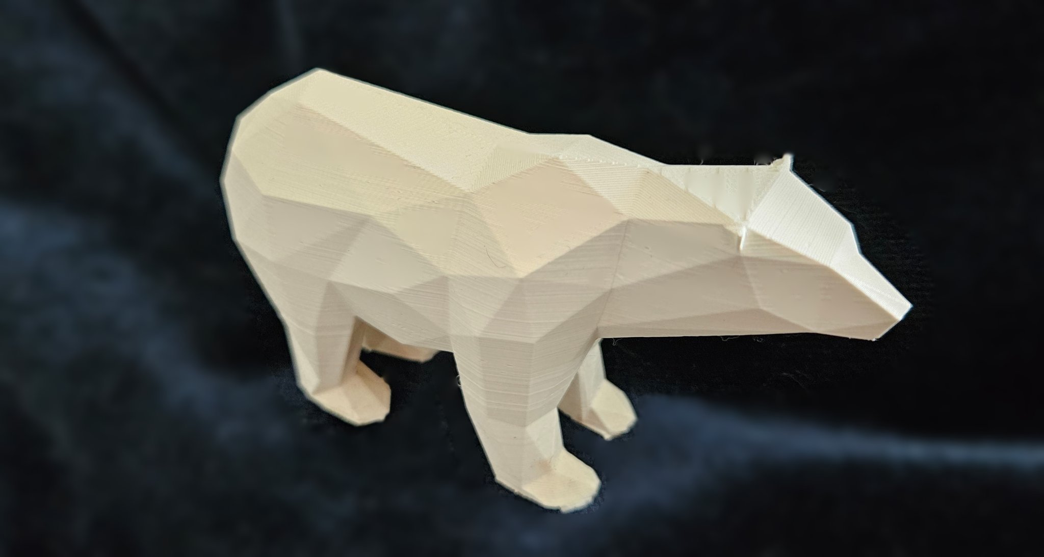 Gấu Bắc Cực Low Poly - Kỳ Quan Polyarctic