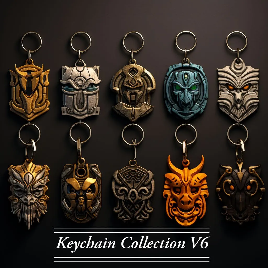 Bộ sưu tập móc khóa V6 với 20 mẫu khác nhau