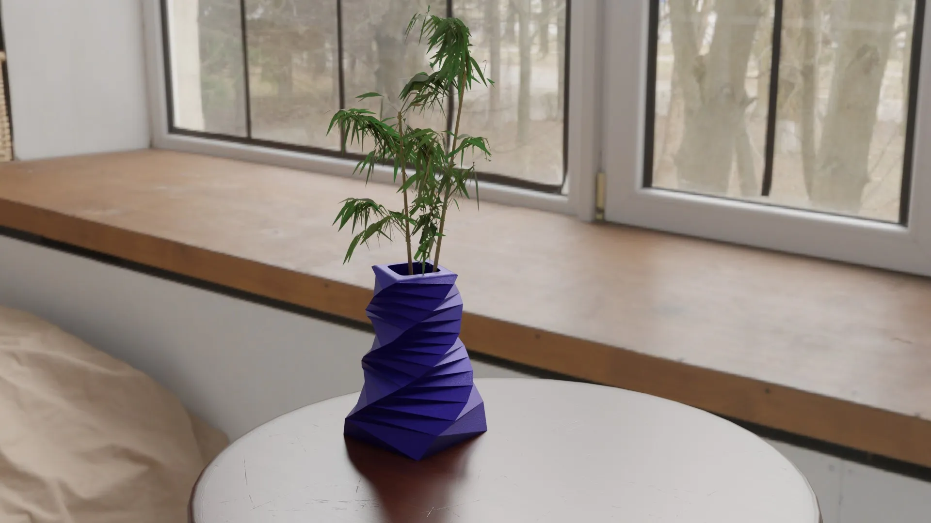 Bình hoa xoắn độc đáo cao 20 cm