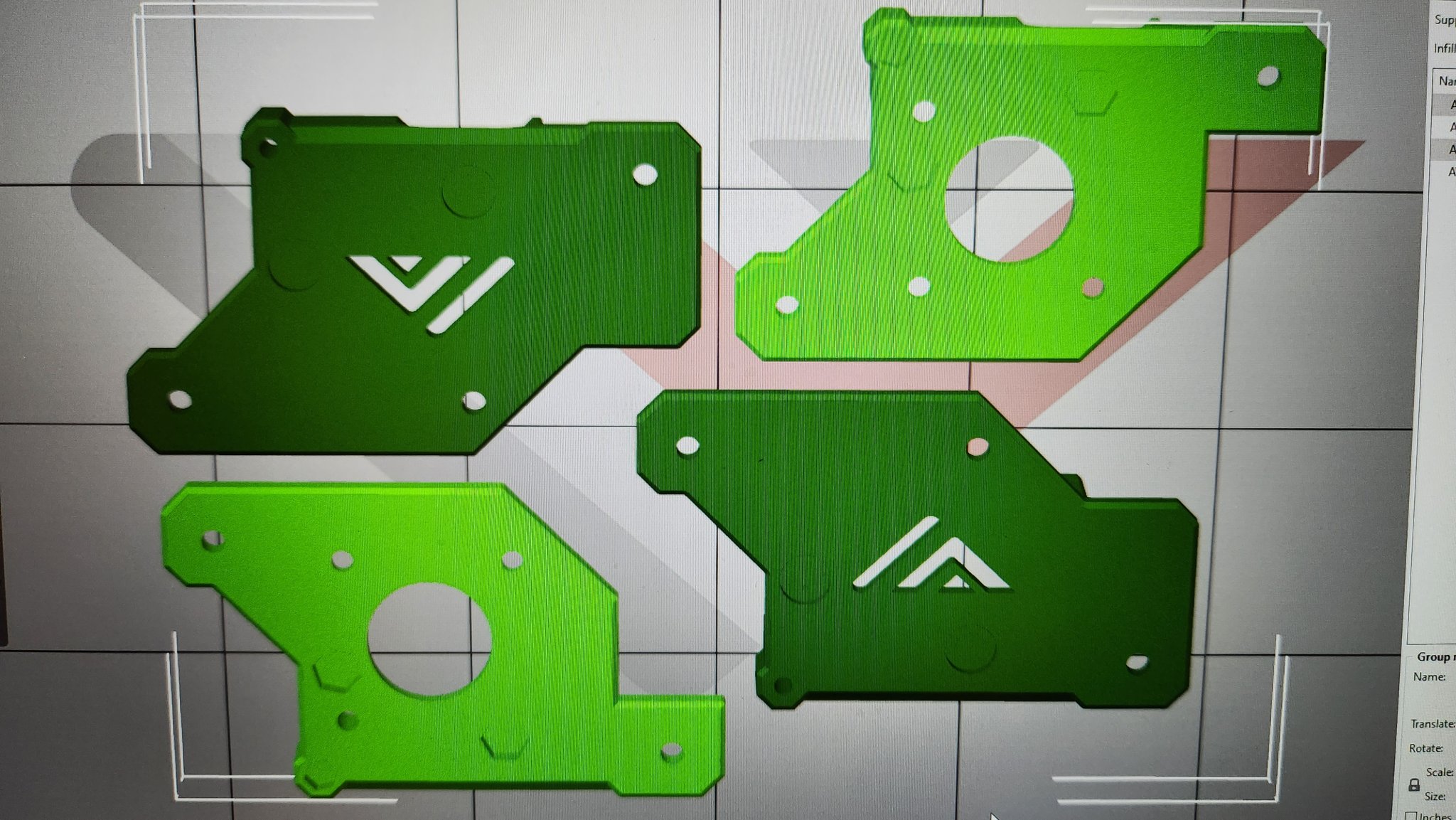 Giá đỡ trước AWD VzBot sử dụng bu lông M5