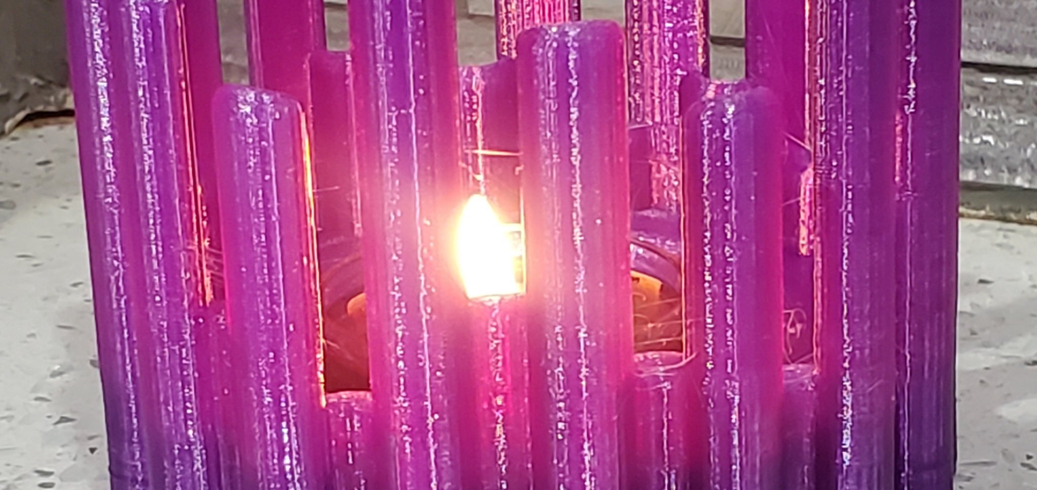 Giá đỡ nến trà trang trí bằng nhựa PETG