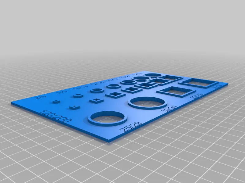 Bài kiểm tra độ chính xác cho lỗ và kích thước trong in 3D