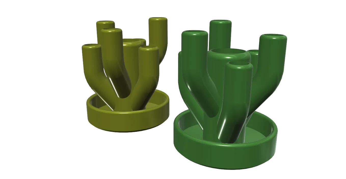 Giá đỡ bút chì hình xương rồng dễ in không cần hỗ trợ